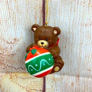 Vintage Christmas Ornament W.A. Teddy Bear